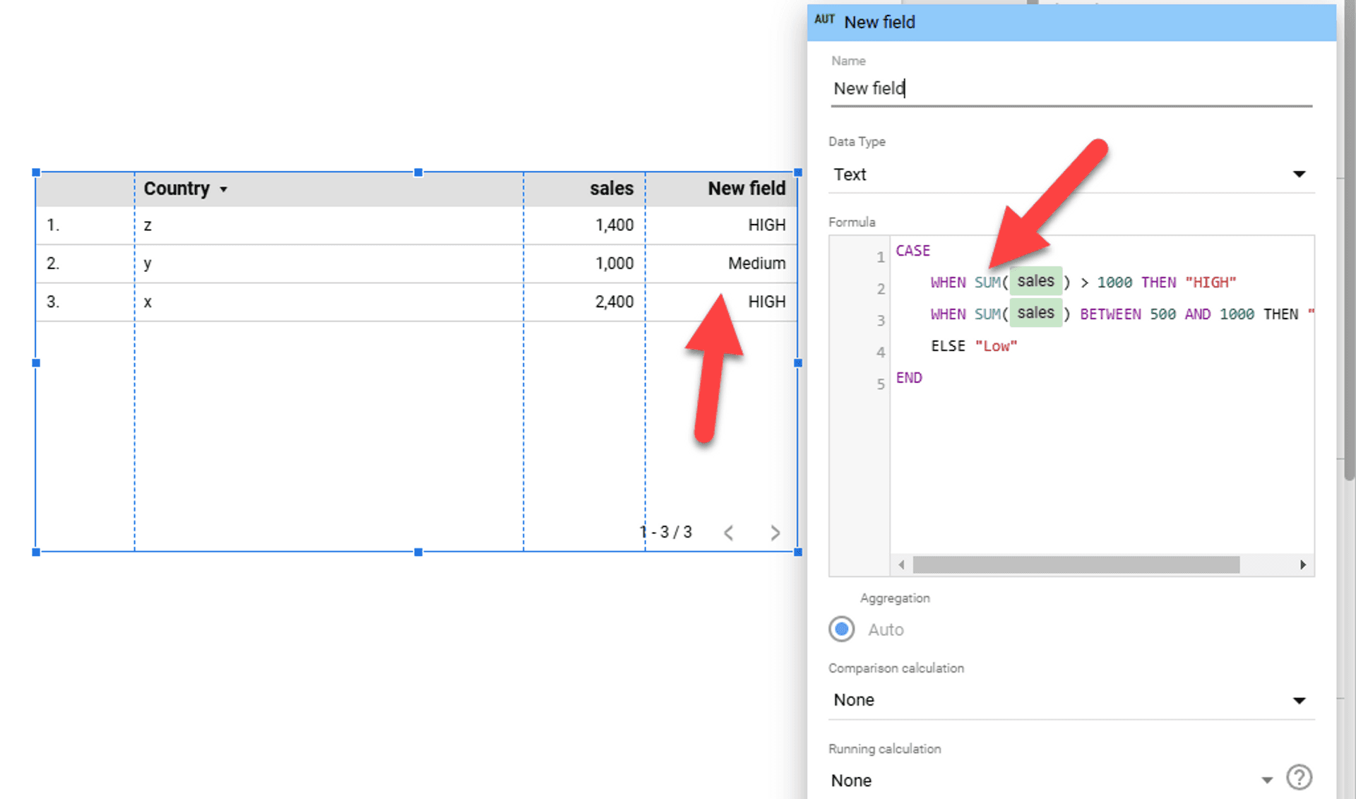 Looker Studio aggregation issue solved